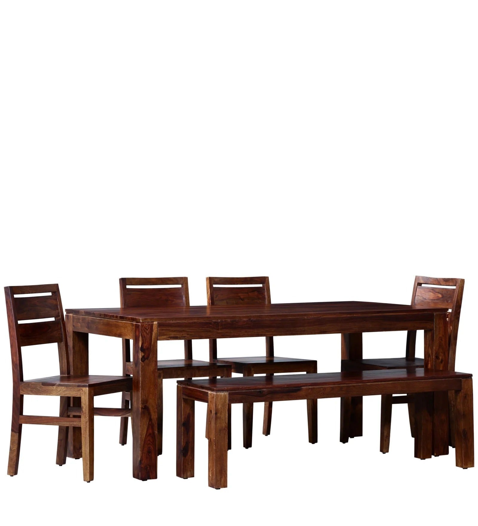 Teen Panti Six Seater Solid Wood Dining Set - J.L.HOME DECOR