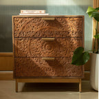 Triple chest drawer with metal legs - J.L.HOME DECOR
