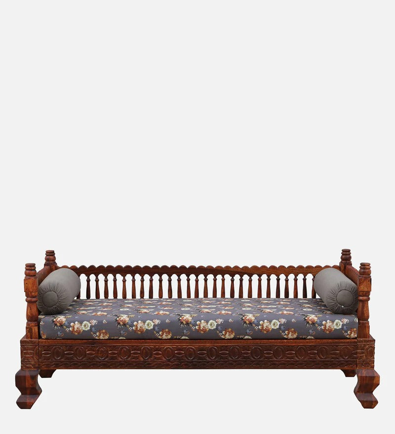 Solid Wood Day Bed in Honey Oak Finish - J.L.HOME DECOR