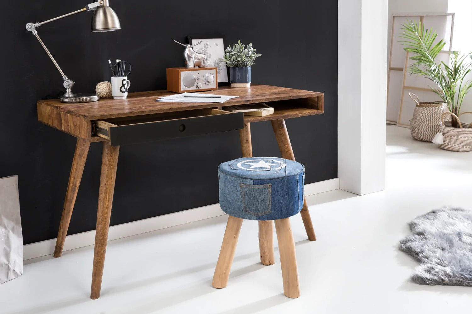 Porto Solid Wood Study Table - J.L.HOME DECOR