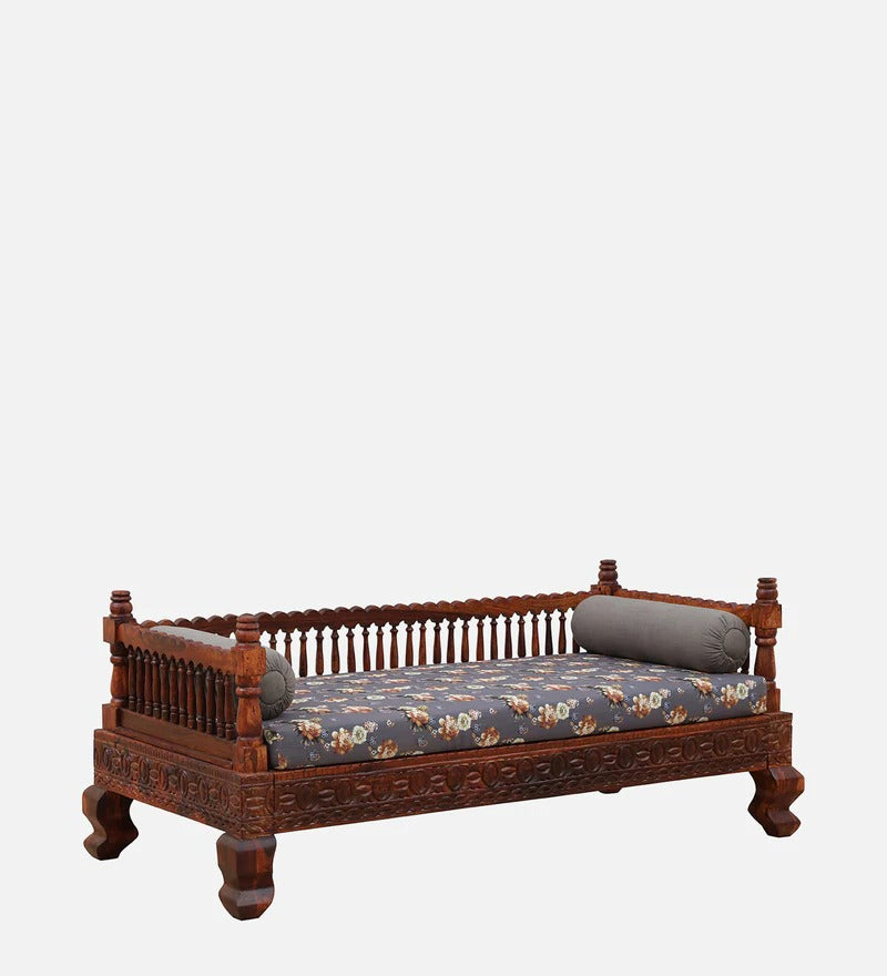 Solid Wood Day Bed in Honey Oak Finish - J.L.HOME DECOR