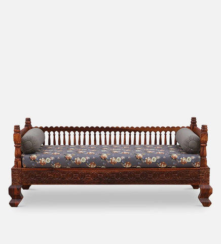 Solid Wood Day Bed in Honey Oak Finish - J.L.HOME DECOR