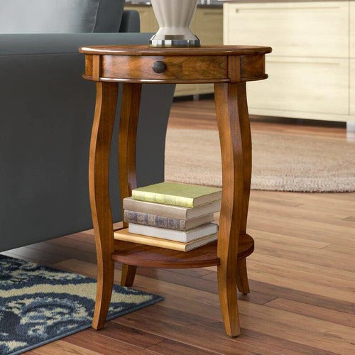 End Table with Storage - J.L.HOME DECOR