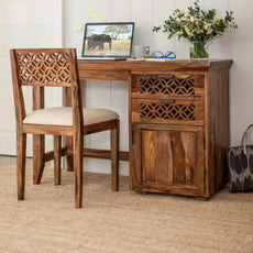 Wooden Study Table - Camellia Collection + (Chair) - J.L.HOME DECOR