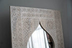 Rustic Carved Large Mirror Frame - J.L.HOME DECOR