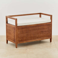 Mango Wood Bench with Storage - J.L.HOME DECOR