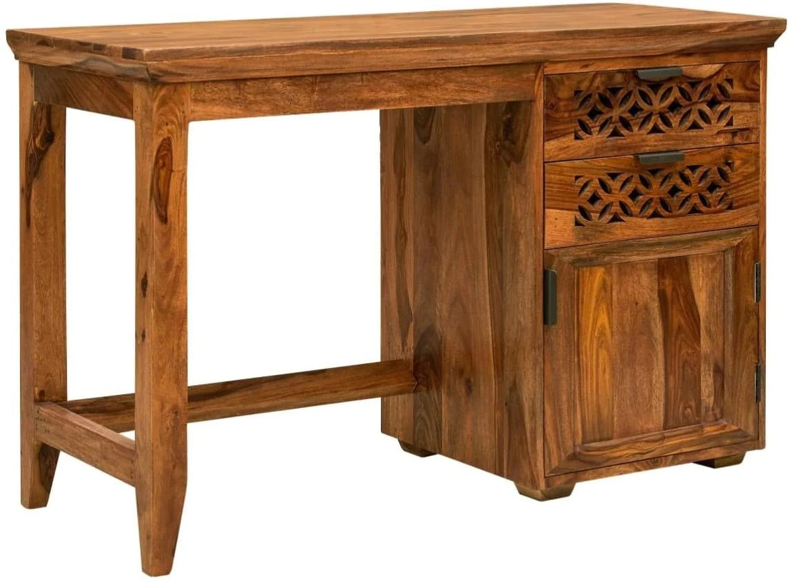 Wooden Study Table - Camellia Collection + (Chair) - J.L.HOME DECOR