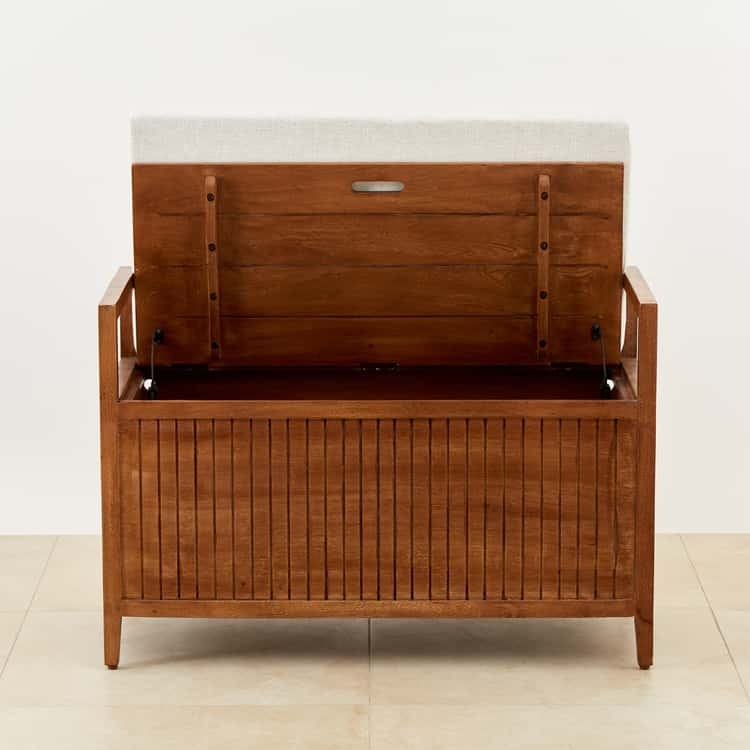 Mango Wood Bench with Storage - J.L.HOME DECOR