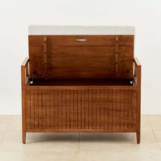 Mango Wood Bench with Storage - J.L.HOME DECOR