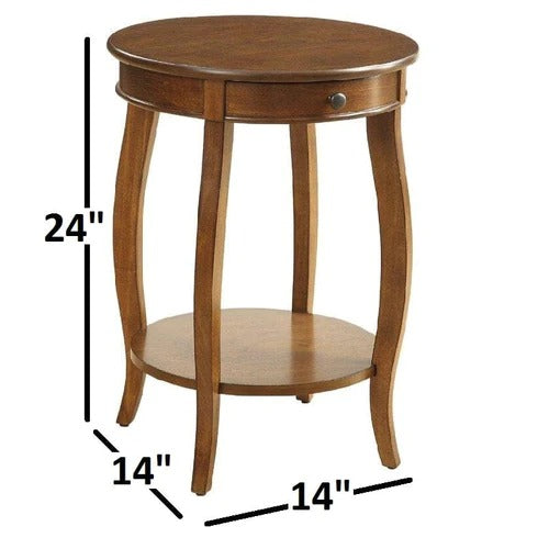 End Table with Storage - J.L.HOME DECOR