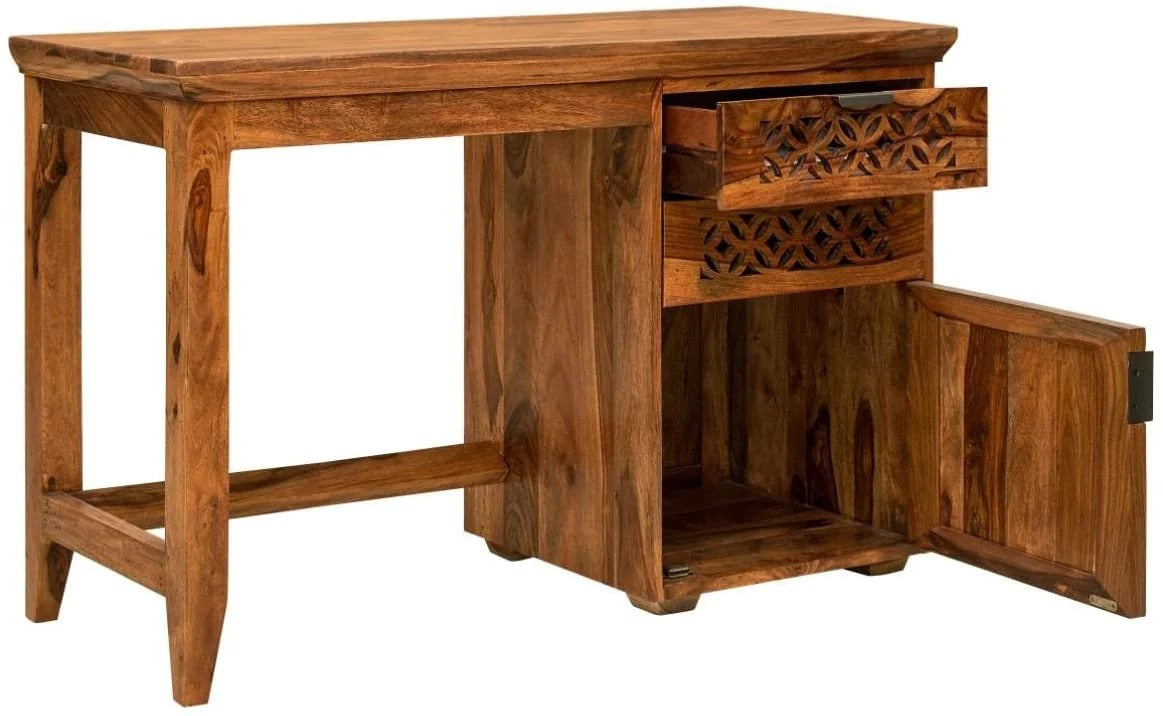 Wooden Study Table - Camellia Collection + (Chair) - J.L.HOME DECOR