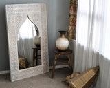 Rustic Carved Large Mirror Frame - J.L.HOME DECOR