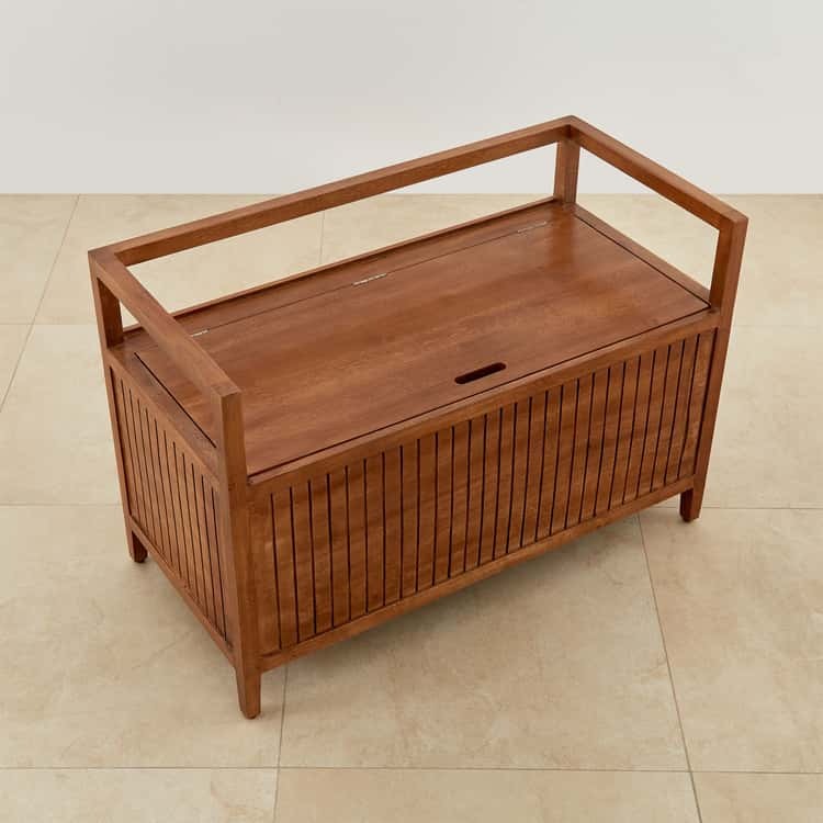 Mango Wood Bench with Storage - J.L.HOME DECOR