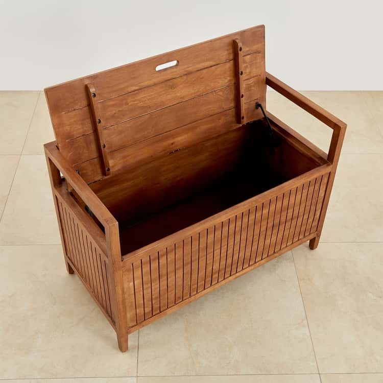 Mango Wood Bench with Storage - J.L.HOME DECOR