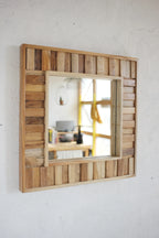 Patchwork Mirror in Solid Wood - J.L.HOME DECOR