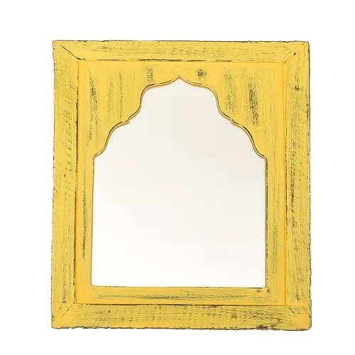 Yellow Mehrab Mirror Frame - J.L.HOME DECOR