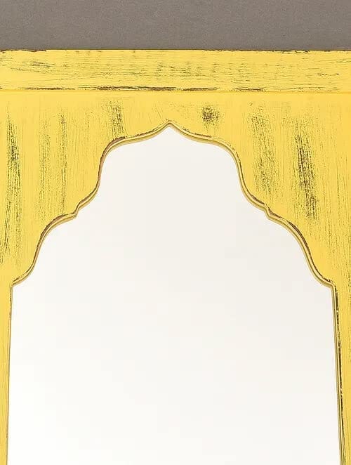Yellow Mehrab Mirror Frame - J.L.HOME DECOR