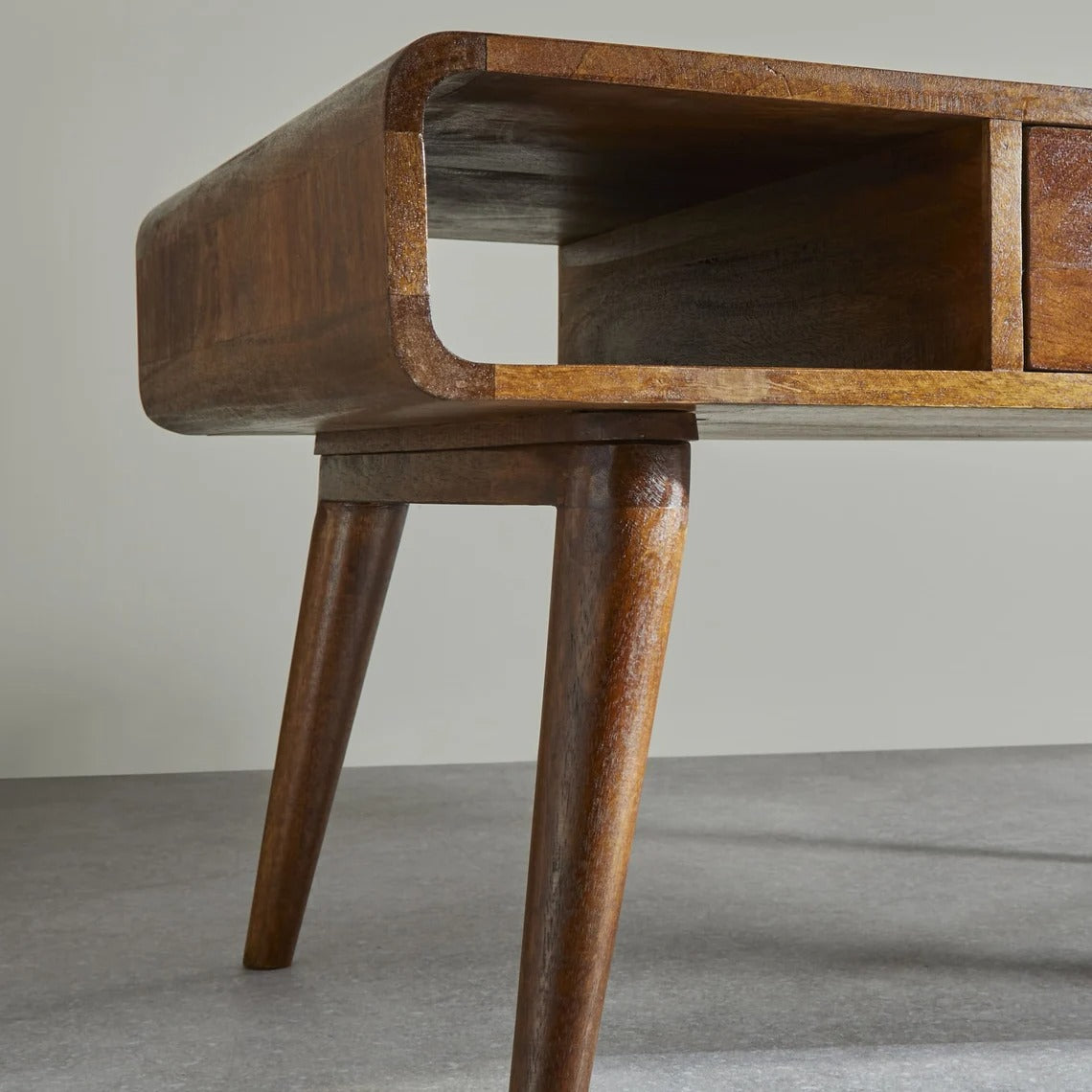 Mid Century Coffee Table with Walnut Finish - J.L.HOME DECOR