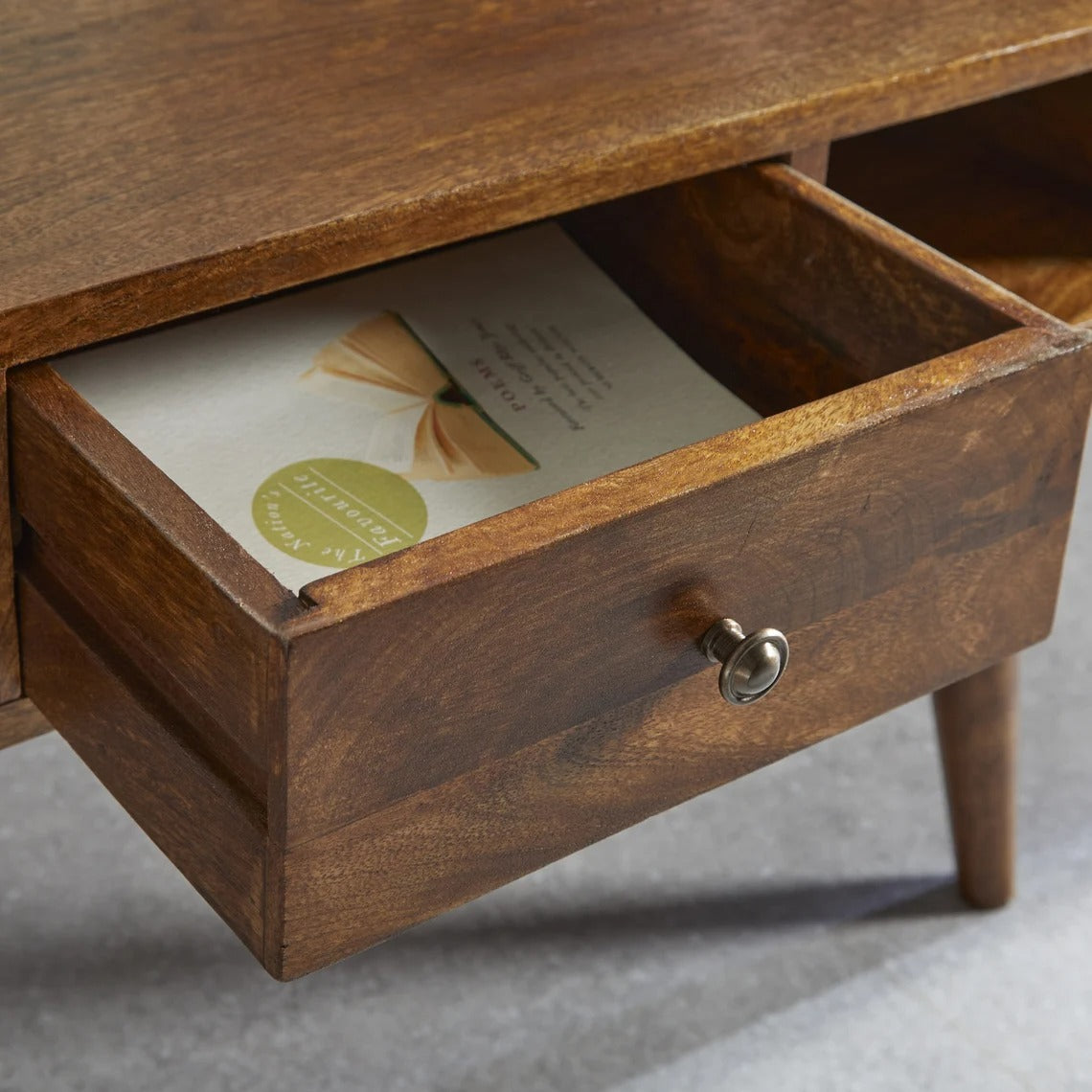 Mid Century Coffee Table with Walnut Finish - J.L.HOME DECOR