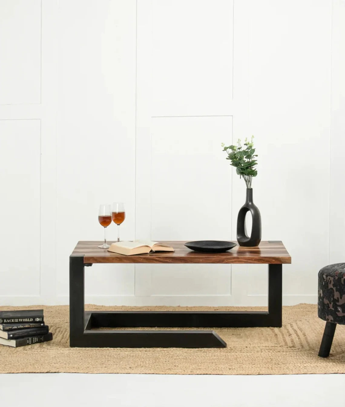 Indian Style Handmade Meer Coffee Table in Solid Hard Wood - J.L.HOME DECOR