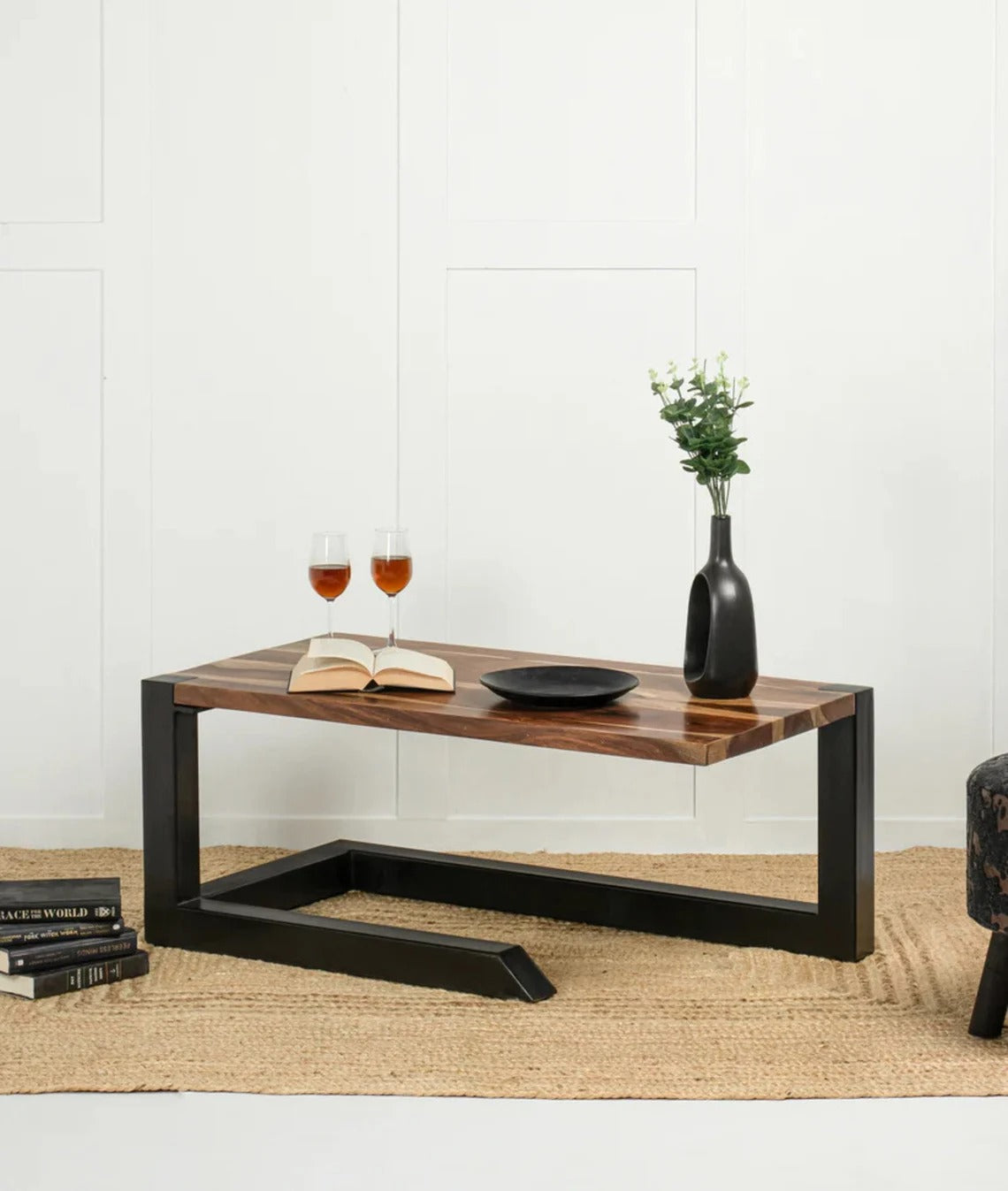 Indian Style Handmade Meer Coffee Table in Solid Hard Wood - J.L.HOME DECOR