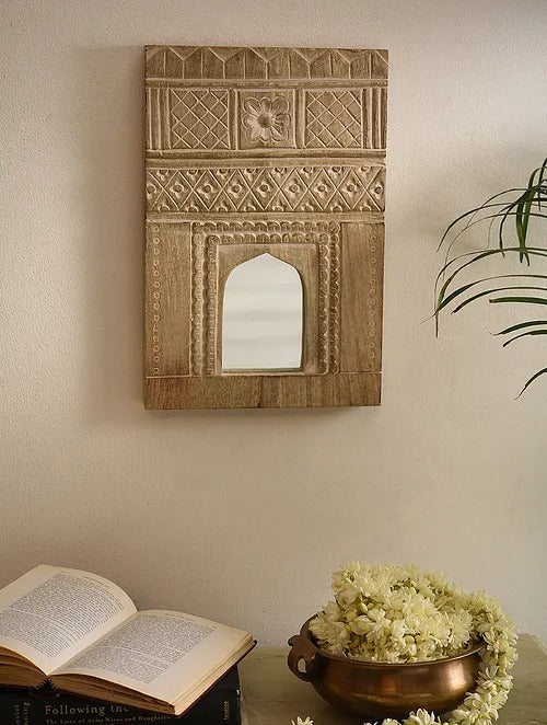 Explore an extensive range of wall mirror designs, including wall mirror designs for living rooms, jharokha mirrors, carved wooden mirror frames, and decorative mirrors. Discover pink mirrors, small decorative mirrors, makeup hand mirrors, and mirror art wall decor to enhance any space. Perfect for bedrooms, bathrooms, and living rooms, our collection includes vintage mirrors, rustic frames, modern jharokhas, and aesthetic wall mirrors. Shop online for wooden jharokhas, carved mirror frames, and unique mirr